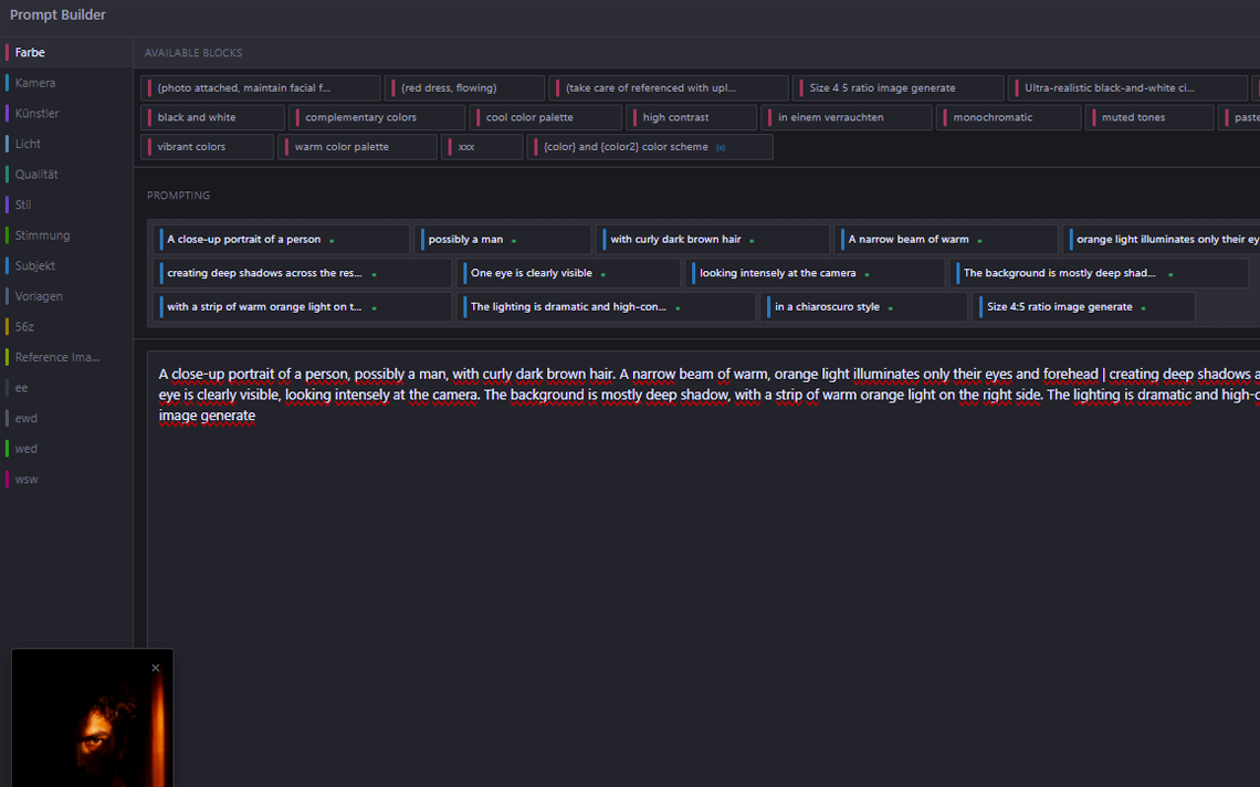 Prompto[HUB] prompt builder - create AI prompts from reusable blocks and categories