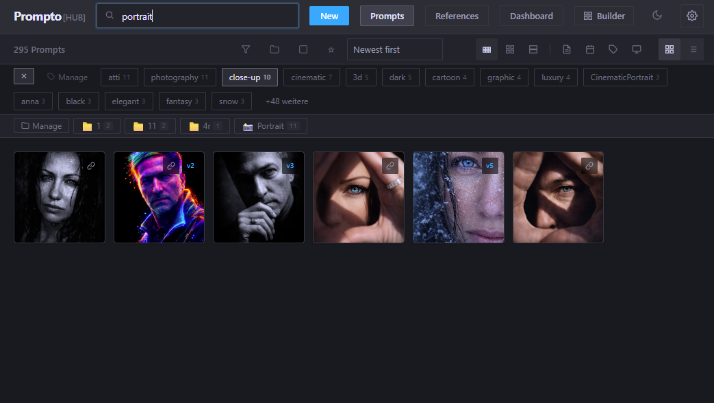 Step 2: Find AI prompts instantly by keyword, tag or model